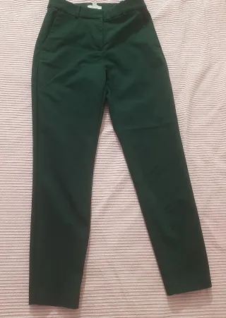 Pantalón H&M Verde Oscuro