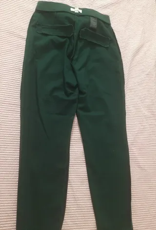 Pantalón H&M Verde Oscuro
