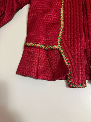 Corpiño Fallera Infantil Rojo