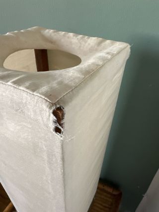 Lampada da tavolo giapponese seta beige/verde