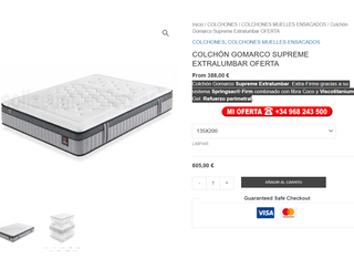 Colchón Gomarco Supreme Lumbar