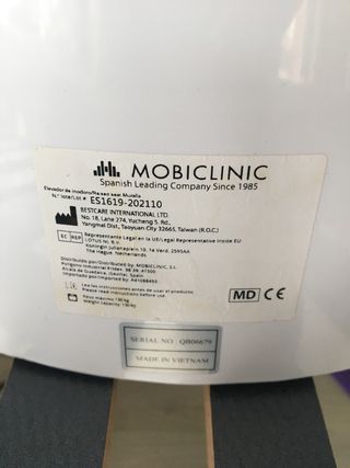 Elevador WC Mobiclinic con Reposabrazos