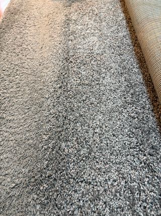 Alfombra gris pelo corto 1,60x2,30