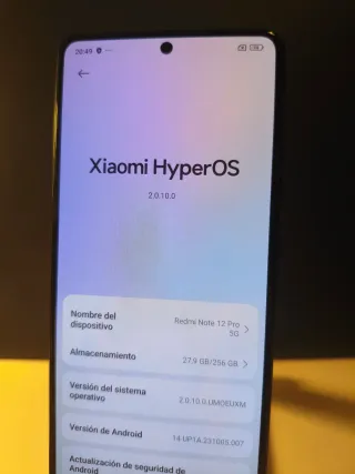 Xiaomi Redmi Note 12 Pro 5G 256GB negro