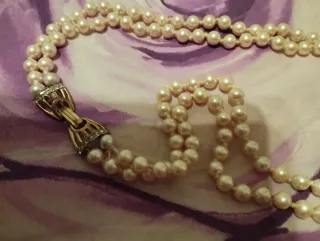 Collana due fili perle