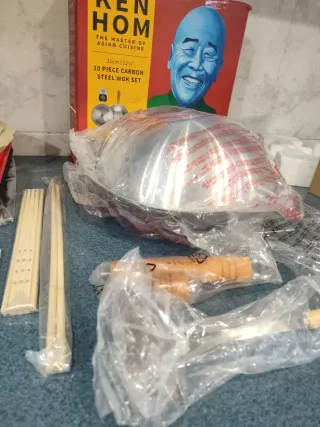 Wok Ken Hom Metal y Madera