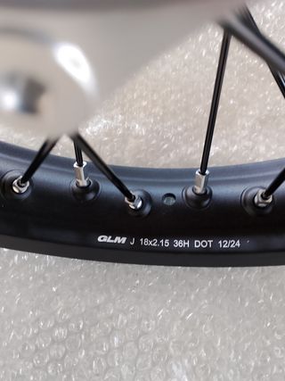 Kit Llantas KTM 21/18 Negra-Plata