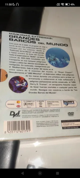 2 DVD Grandes Barcos del Mundo