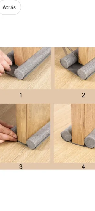 2 Burletes Puerta Antipolvo Insectos Adaptable