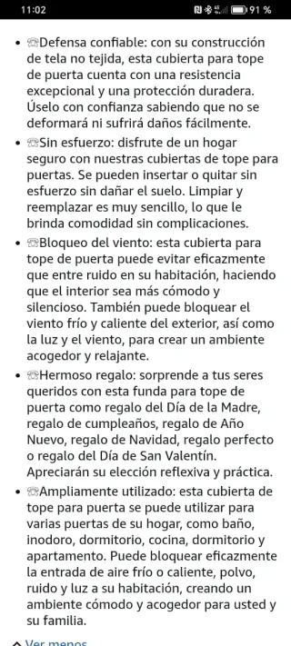 2 Burletes Puerta Antipolvo Insectos Adaptable