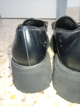Mocasines Zara plataforma con cadena dorada