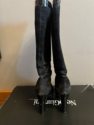 Botas altas piel Nero Giardini negras