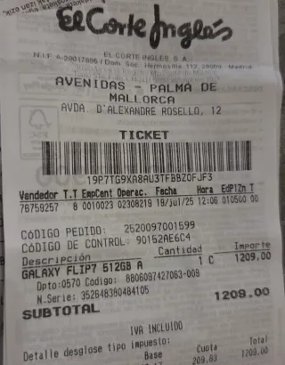 Samsung Galaxy Z Flip 7 blu