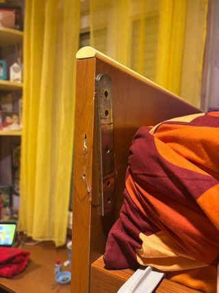 Letto a castello in legno di ciliegio