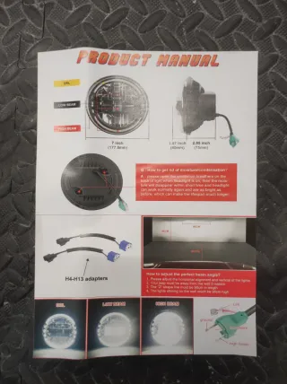 Faros LED JEEP 7 Redondos EMC DOT SAE