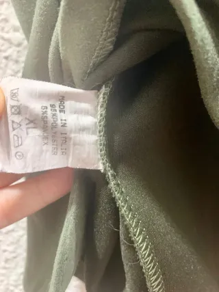 Falda antelina verde t.38