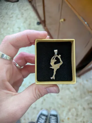Colgante Patinadora Plata