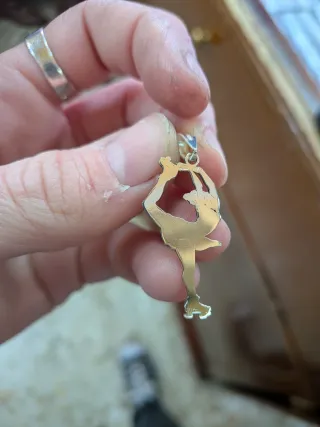 Colgante Patinadora Plata