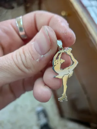 Colgante Patinadora Plata