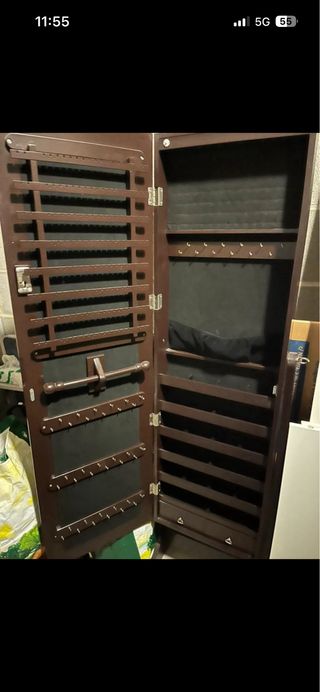 Espejo Joyero Marrón