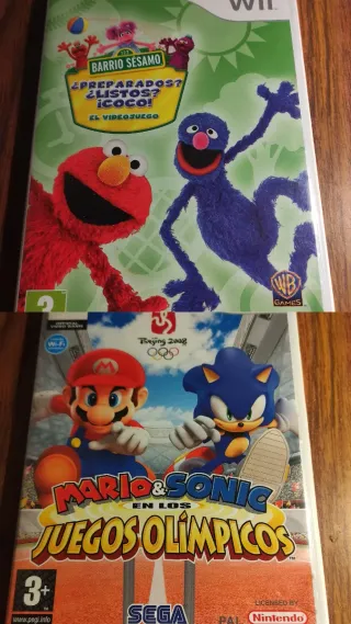 Lote Quique 2 Juegos Wii: Barrio Sésamo y Mario