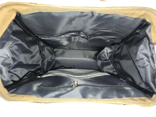 Mochila Pañalera Multifuncional Gris y Amarilla