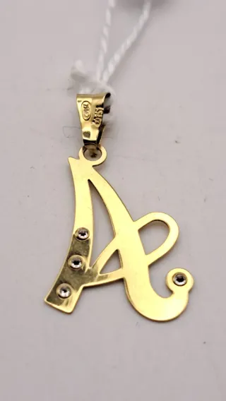 Colgante Letra A Oro 18k