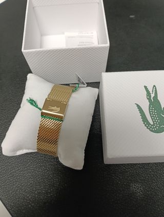 Reloj Lacoste Dorado y Negro Nuevo