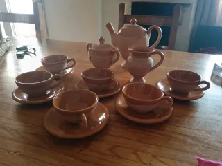 Set caffè terracotta anni '60