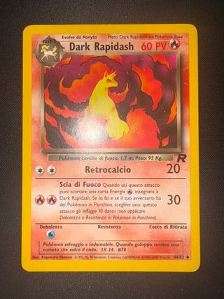 Dark Rapidash 44/82 Team Rocket Carta Pokémon