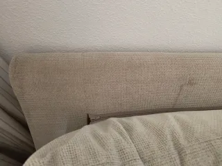 Sofá chaise longue beige tela