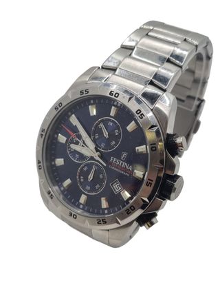 RELOJ FESTINA CRONOGRAPH F20463 ESFERA AZUL CORREA METALICA