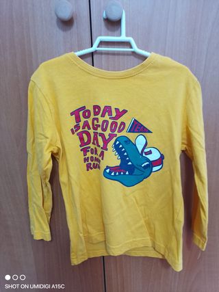 Yellow long-sleeved t-shirt 3-4 Years / 104 CM