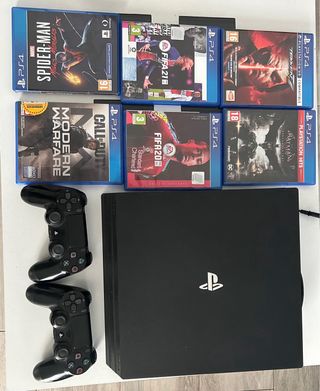 PS4 Pro 1TB + 2 Mandos + 6 Juegos