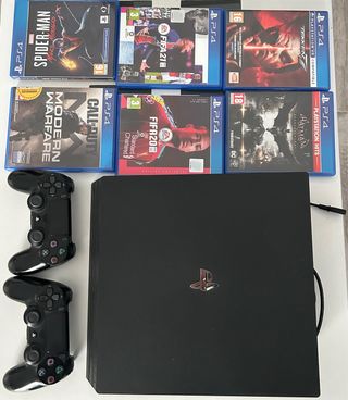 PS4 Pro 1TB + 2 Mandos + 6 Juegos