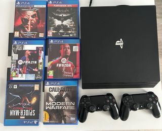 PS4 Pro 1TB + 2 Mandos + 6 Juegos