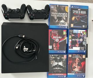 PS4 Pro 1TB + 2 Mandos + 6 Juegos