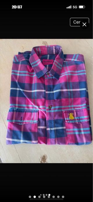 Camisa Massimo Dutti azul estampada