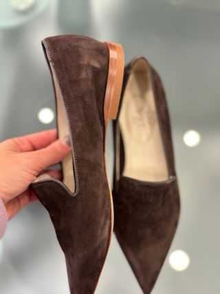 Mocassini VSL marroni in camoscio