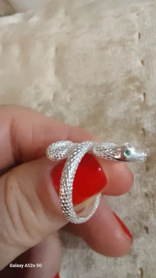 Anillo Plata Serpiente