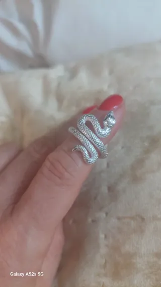 Anillo Plata Serpiente