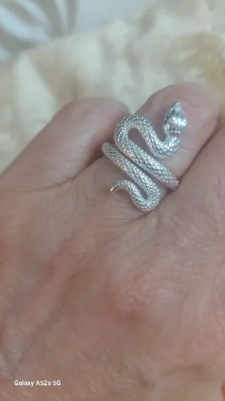 Anillo Plata Serpiente