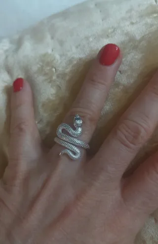 Anillo Plata Serpiente