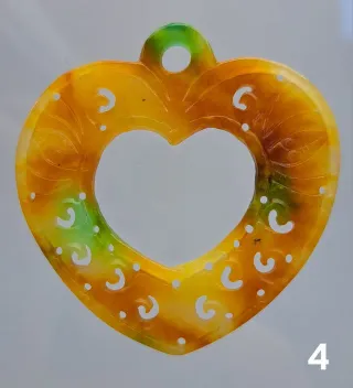 Colgantes de Jade Serpentina tallado – Corazón