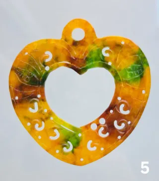 Colgantes de Jade Serpentina tallado – Corazón