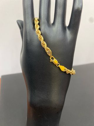 Pulsera Oro 18k Cordón Mallorquín