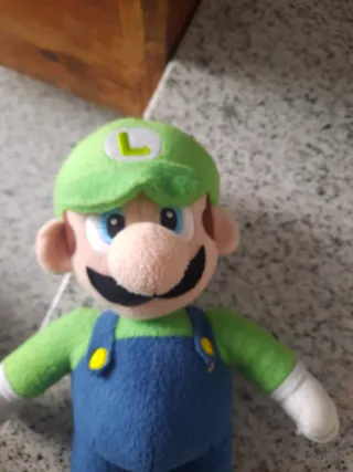 Peluche Luigi Bros Verde y Azul