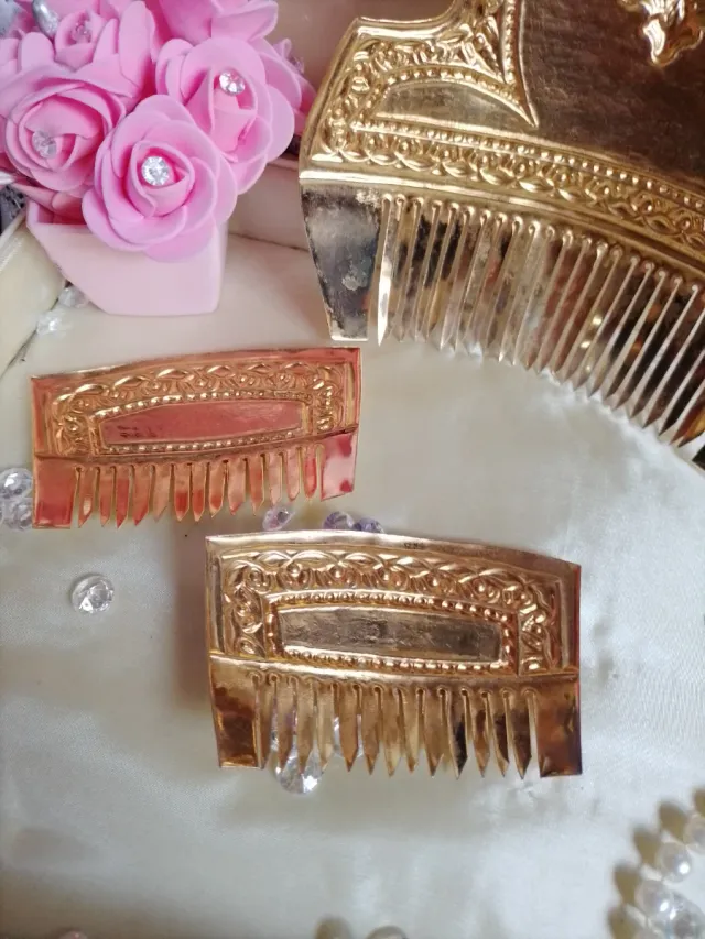 Peinetas Falleras Adultas Doradas