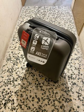 Maleta de cabina Gabol gris 55x40cm NUEVA