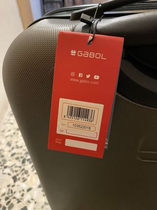 Maleta de cabina Gabol gris 55x40cm NUEVA